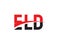 ELD Letter Initial Logo Design Vector Illustration