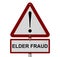 Elder Fraud Caution Sign