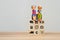 Elderly clay doll on wooden cube block. Retirement Planning Ideas, saving money, retirement, health care.