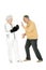 Elderly couple with boxing gloves