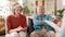 Elderly couple, conversation and marriage therapy, consultation for relationship problem and communication. Psychology