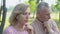 Elderly couple quarrelling over mans cheating, crisis in relations, divorce