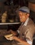 Elderly Cuban Gentleman In Pottery Factory