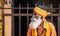 An elderly Indian monk in Somnath