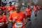 Elderly male in the Santiago de Chile Marathon 2022