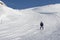 Elderly Man Skiing Snow Dolomites