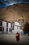 An elderly monk of Tashilompu Monastery Shigaste Tibet