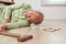 Elderly people accident slip and fall, Accident of senior slip and fall to floor
