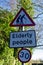 Elderly People Crossing Road Sign