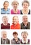 Elderly people laugh collage
