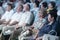 Elderly spectators in the concert hall