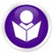 Elearning icon premium purple round button