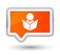 Elearning icon prime orange banner button