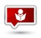 Elearning icon prime red banner button