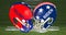 Election 2020 Football Helmets clash pitch flag