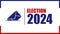 Election day. Vote 2024 in USA, banner design. Animation