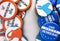 Election: Democrat Vs. Republican Voting Buttons