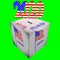 Election fraud 2020 ballot box vote here on green bg