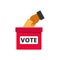 Election icon with flat style
