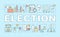 Election word concepts banner. Holding presidential or parliamentary voting. Citizens ballot. Presentation, website
