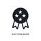 elections badge with a star isolated icon. simple element illustration from political concept icons. elections badge with a star