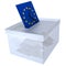 Elections in european union envelope with european flag vote for eu parliament - 3d rendering