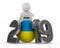 Elections ukraine 2019 on white background. Isolated 3D illustration