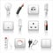 Electric accessories icons