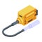 Electric adapter plug icon, isometric style