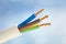 Electric appliance cable twin and earth, live, neutral and earth wiring