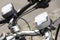 Electric bicycle close up