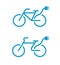 Electric bicycle icons