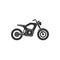 Electric bike sign. Ebike. electronic motorcycle. EV charging vehicle. Black and white color vector illustration.