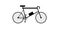 Electric bike silhouette motion animation,Ecologic transportation concept. Eco Friendly mobility 4k