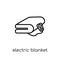 electric blanket icon. Trendy modern flat linear vector electric