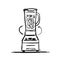 Electric blender. Kitchen appliance, sketch for your design