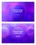 Electric Blue Abstract Circle Shape Composition Landing Page Background. Geometric Pink Curve Motion Gradient Pattern Set Creative