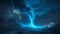 Electric Blue Bioluminescent Tornado