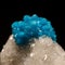 Electric Blue Cavansite on Heulandite