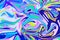 Electric blue digital marbling. Abstract marbled backdrop. Holographic abstract pattern.