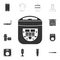 electric bread maker icon. Detailed set of household items icons. Premium quality graphic design. One of the collection icons for