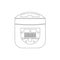 electric bread maker icon. Element of cyber security for mobile concept and web apps icon. Thin line icon for website design and