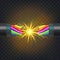 Electric Break Cable Vector. Electrical Circuit. Industrial Network Power. Glowing Lightning. 3D Realistic Isolated