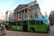 Electric bus in the center of London city , England