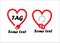 Electric cable heart logos