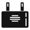 Electric capacitor icon simple vector. Resistor component