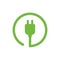 Electric car charge icon symbol. EV charge station.