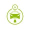 Electric car charge icon symbol. EV charge station