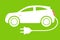Electric Car Logo. Eco Vehicles Symbol. Ecological Transport Icon