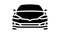 electric car transport vehicle glyph icon animation